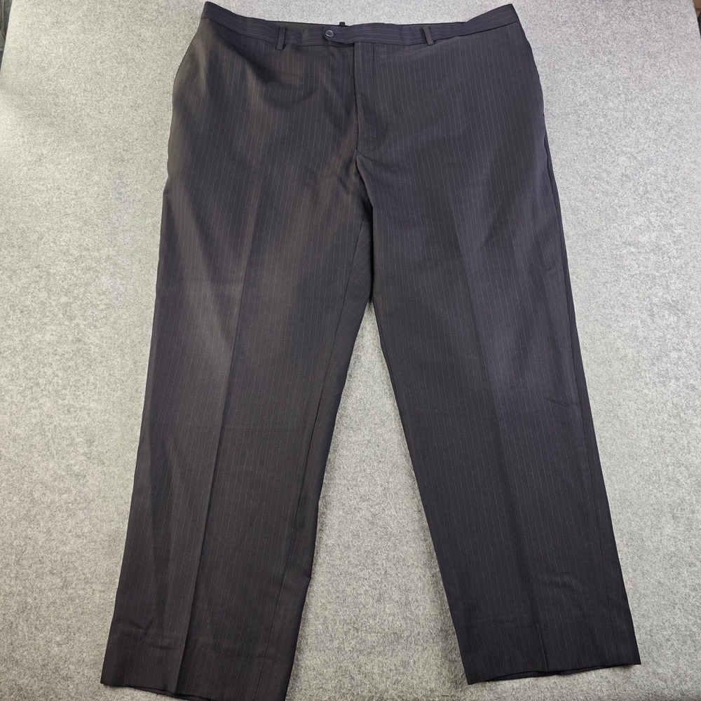 Giorgio by Giorgio Cosani Dress Pants Mens 44x30 Black Pinstripe Trousers